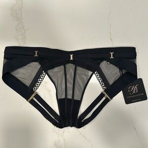 Honey Birdette Black Backless Panties